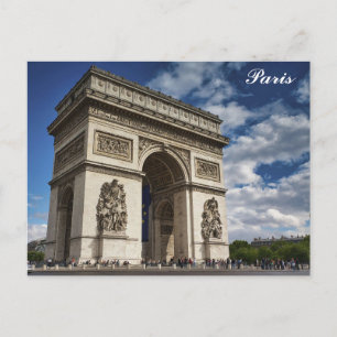 Postal París Francia Arc De Triomphe Foto De Viaje