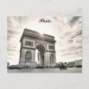 Postal París Francia Arc De Triomphe Foto De Viaje