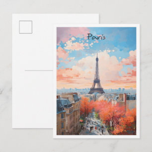 Postal París Francia Arte Viaje