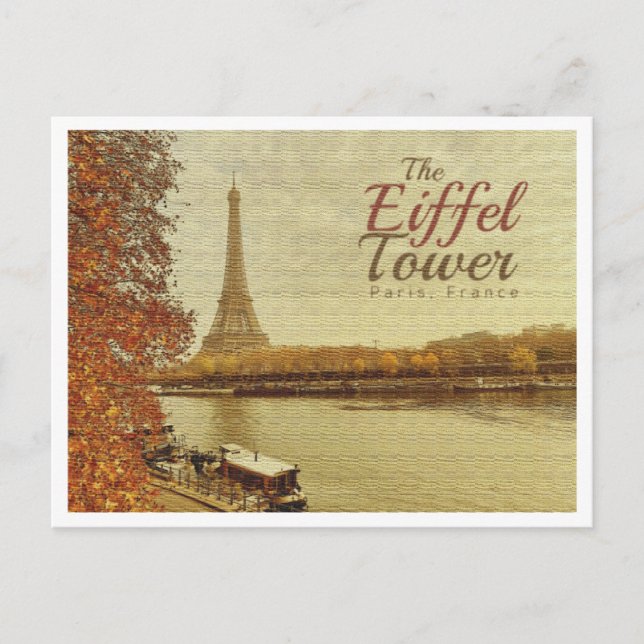 POSTAL PARÍS FRANCIA CLÁSICO - LA TORRE EIFFEL (Anverso)