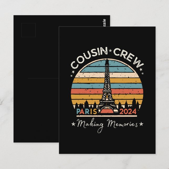 Postal París Francia Creando Recuerdos 2024 (Anverso / Reverso)