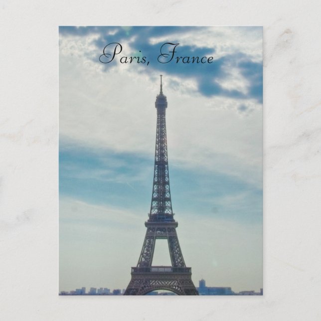 Postal Paris, Francia Eiffel Tower Postcard (Anverso)