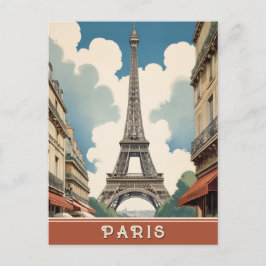 Postal París Francia Eiffel Tower Viaje Retro Vintage