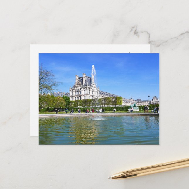 Postal París. Francia. Louvre (Anverso/Reverso In Situ)
