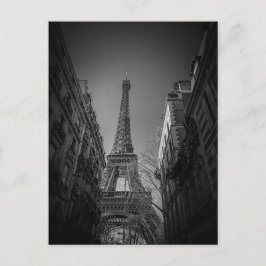 Postal parís francia negro y blanco