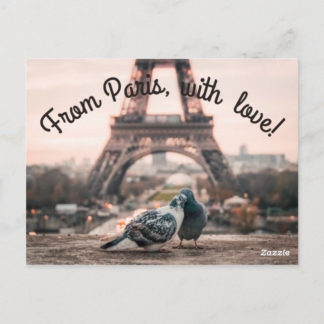 Postal París, Francia postacard (Reverso)