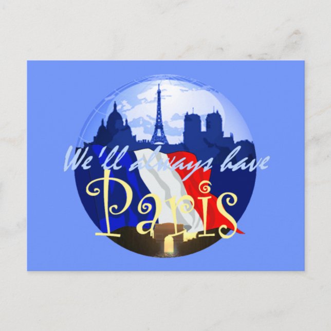 Postal PARIS Francia Postcard (Anverso)