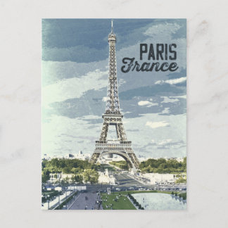 Postal París, Francia Poster de arte retro vintage