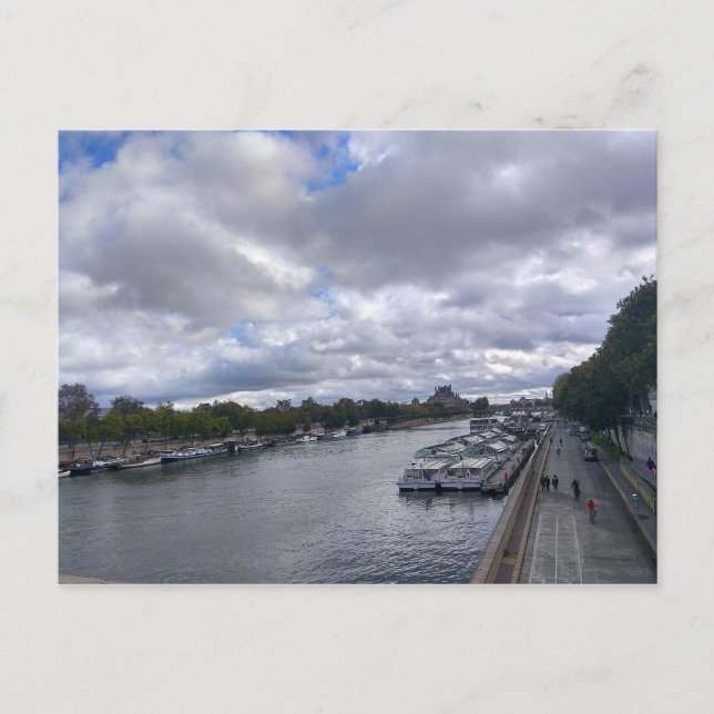 Postal París. Francia. Río Seine (Anverso)