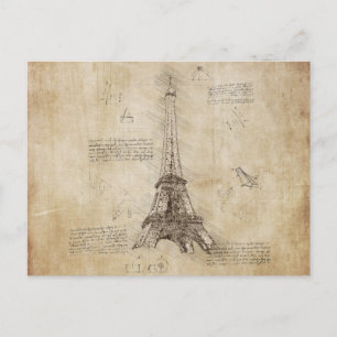 Postal París Francia - Torre Eiffel