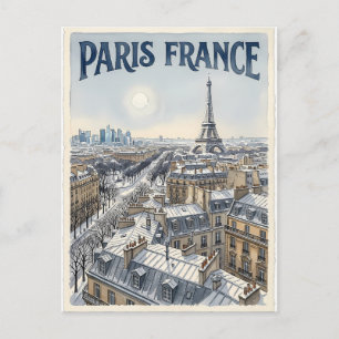 Postal París Francia Viaje 