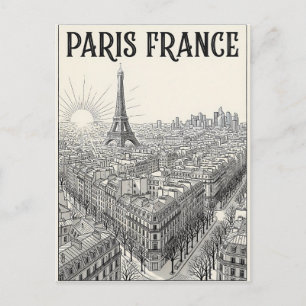 Postal París Francia Viaje 