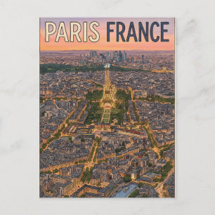 Postal París Francia Viaje 