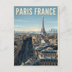 Postal París Francia Viaje 