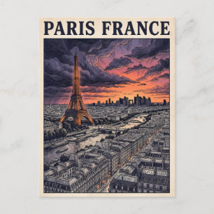 Postal París Francia Viaje 