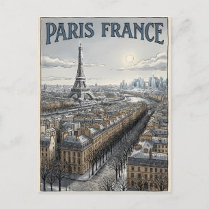 Postal París Francia Viaje 
