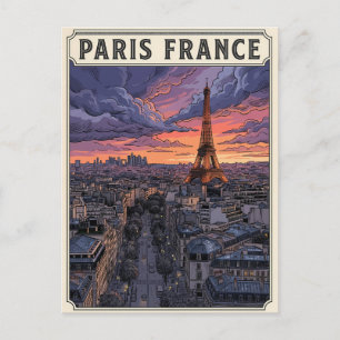 Postal París Francia Viaje 