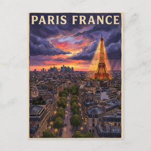 Postal París Francia Viaje 