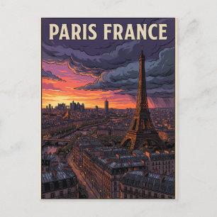 Postal París Francia Viaje 