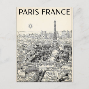 Postal París Francia Viaje 