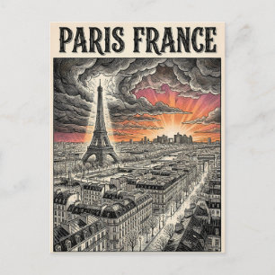 Postal París Francia Viaje 