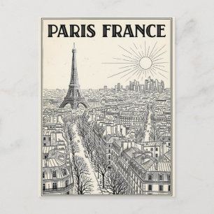 Postal París Francia Viaje 