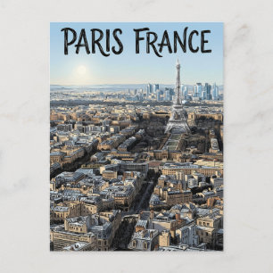 Postal París Francia Viaje 