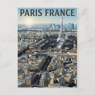 Postal París Francia Viaje 
