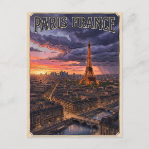 Postal París Francia Viaje 