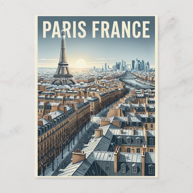 Postal París Francia Viajes  (Anverso)