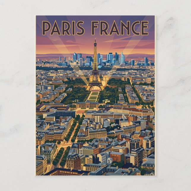 Postal París Francia Viajes  (Anverso)