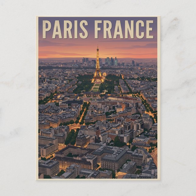 Postal París Francia Viajes  (Anverso)