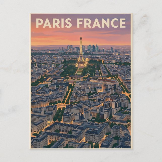 Postal París Francia Viajes  (Anverso)