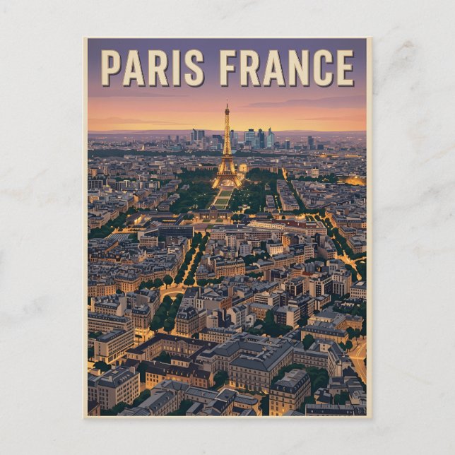 Postal París Francia Viajes  (Anverso)
