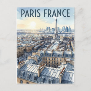 Postal París Francia Viajes