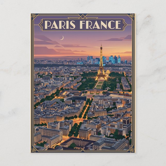Postal París Francia Viajes  (Anverso)