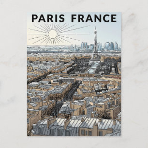 Postal París Francia Viajes