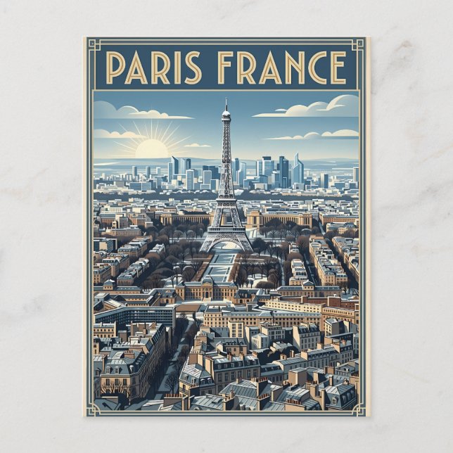 Postal París Francia Viajes  (Anverso)
