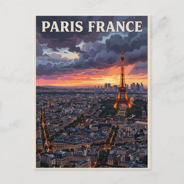 Postal París Francia Viajes  (Anverso)
