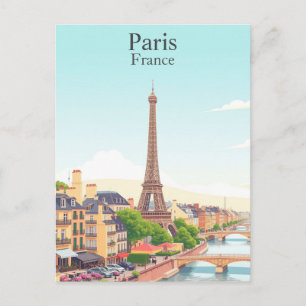 Postal París, Francia Viajes Antiguos Torre Eiffel