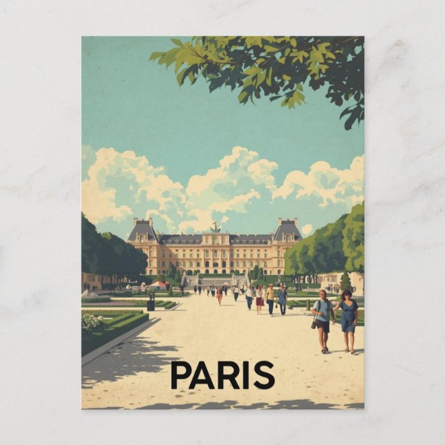 Postal Paris Jardin des Plantes (Anverso)