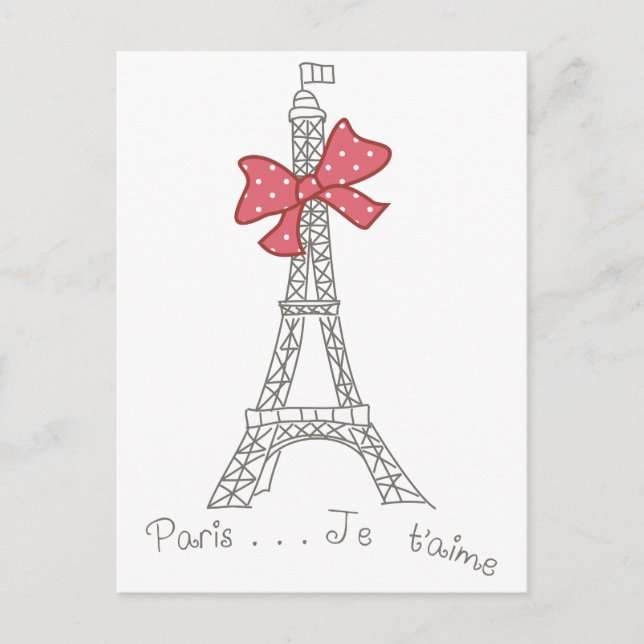 Postal París... Je t'aime (Anverso)