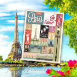 Postal Paris Je T'aime<br><div class="desc">Sumérjase en la rica historia y el vibrante espíritu de París con nuestra tarjeta de viaje Retro Bonjour Paris. Esta hermosa pieza de nostalgia de Mylini Design no sólo capta la esencia de París sino que también te lleva en un viaje por el camino de la memoria. En el centro,...</div>