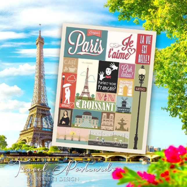 Postal Paris Je T'aime (Subido por el creador)
