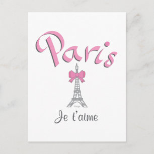 Postal París - Je t'aime (Te amo)