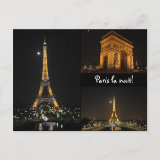 Postal ¡Paris la Nuit!