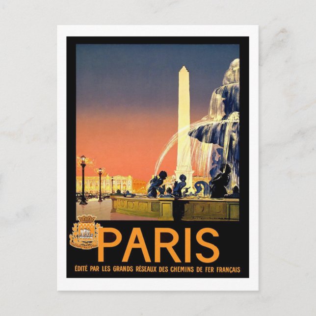 Postal Paris LaCaze Post Card (Anverso)