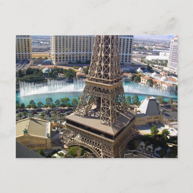 Postal París, Las Vegas (Anverso)