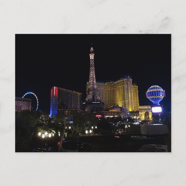 Postal Paris Las Vegas Hotel & Casino #5 Postcard (Anverso)