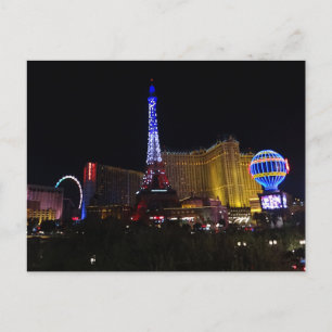 Postal Paris Las Vegas Hotel & Casino #6 Postcard